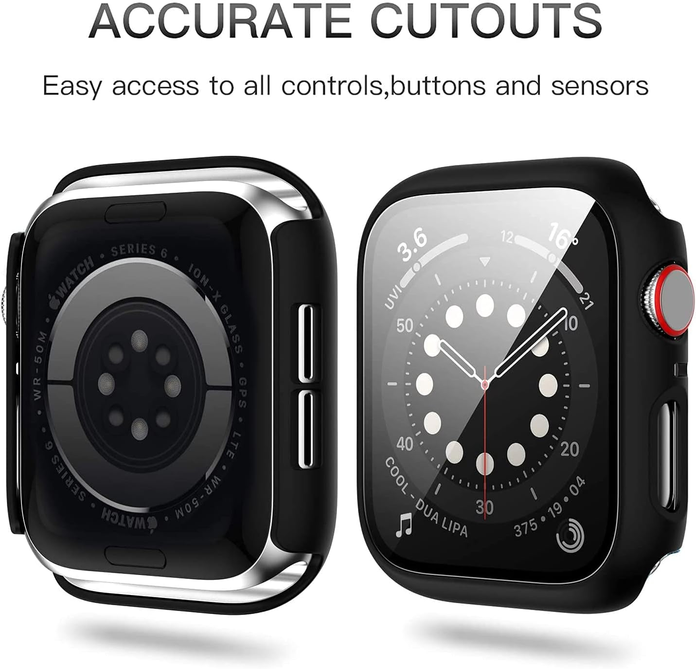 12-Pack Case for Apple Watch 38mm Series 3/2/1 with Tempered Glass Screen Protector and Ultra-Thin Hard PC Scratch-Resistant Bumper HD Protective Cover for Enhanced Watch Accessories