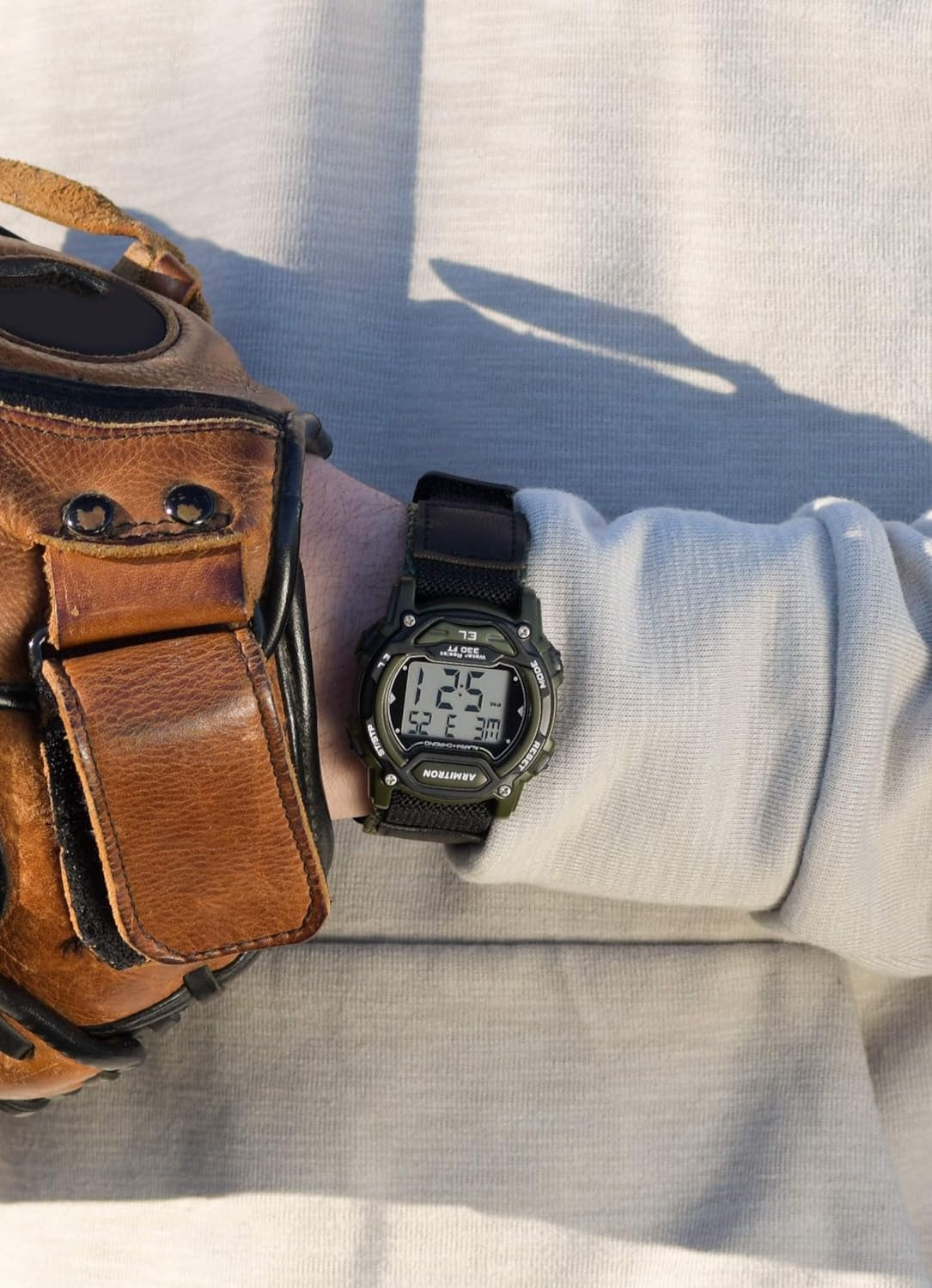 Unisex Digital Chronograph Watch with Nylon Strap, Model 45-7004