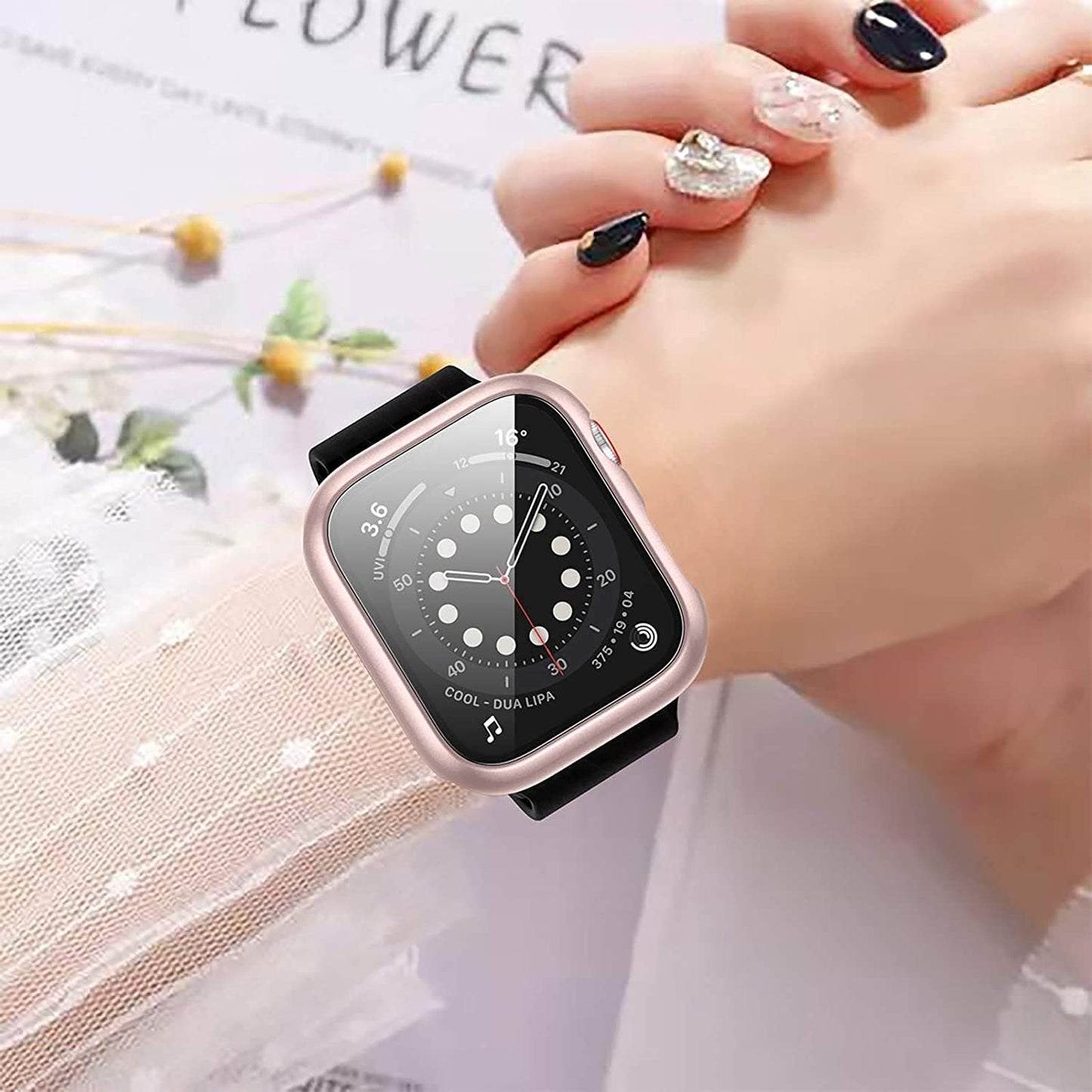 12-Pack Case for Apple Watch 38mm Series 3/2/1 with Tempered Glass Screen Protector and Ultra-Thin Hard PC Scratch-Resistant Bumper HD Protective Cover for Enhanced Watch Accessories