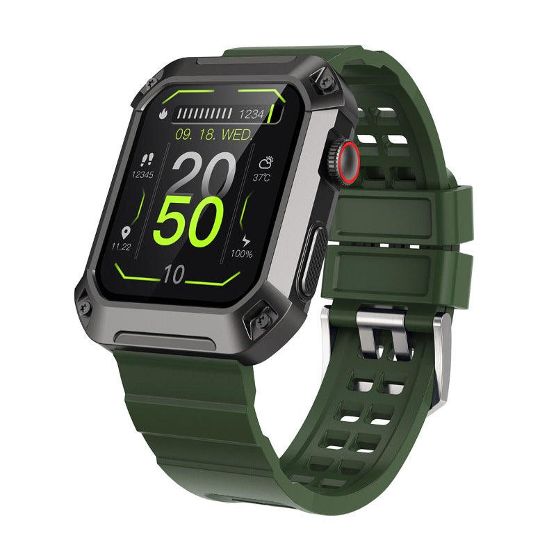 Military Smart Watch for Men Outdoor Tactical Smartwatch, ip69K Waterproof Rugged Bluetooth Dail Calls Speaker-5