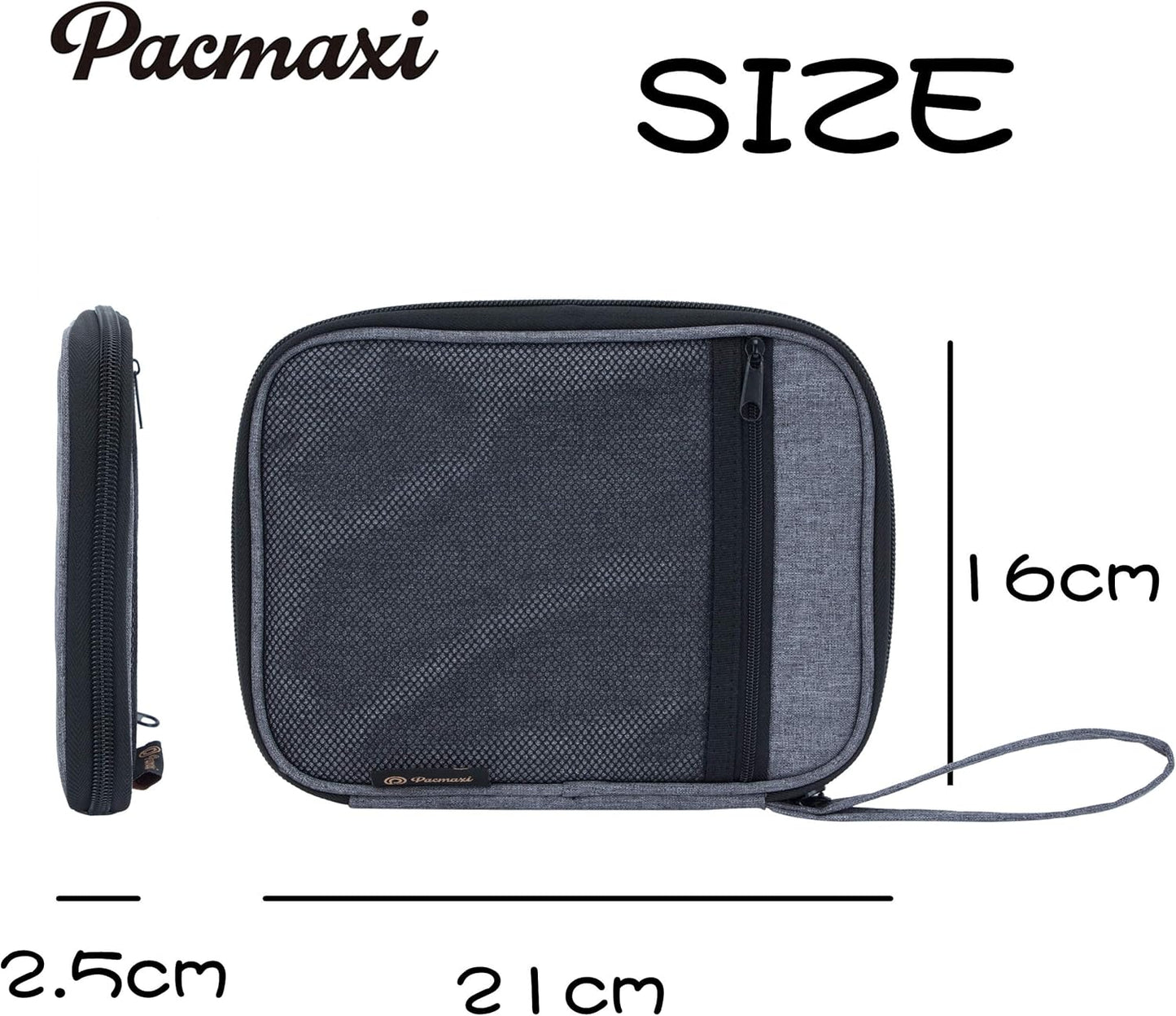 Watch Band Storage Organizer for 10 Bands - Travel Carrying Case in Dark Gray