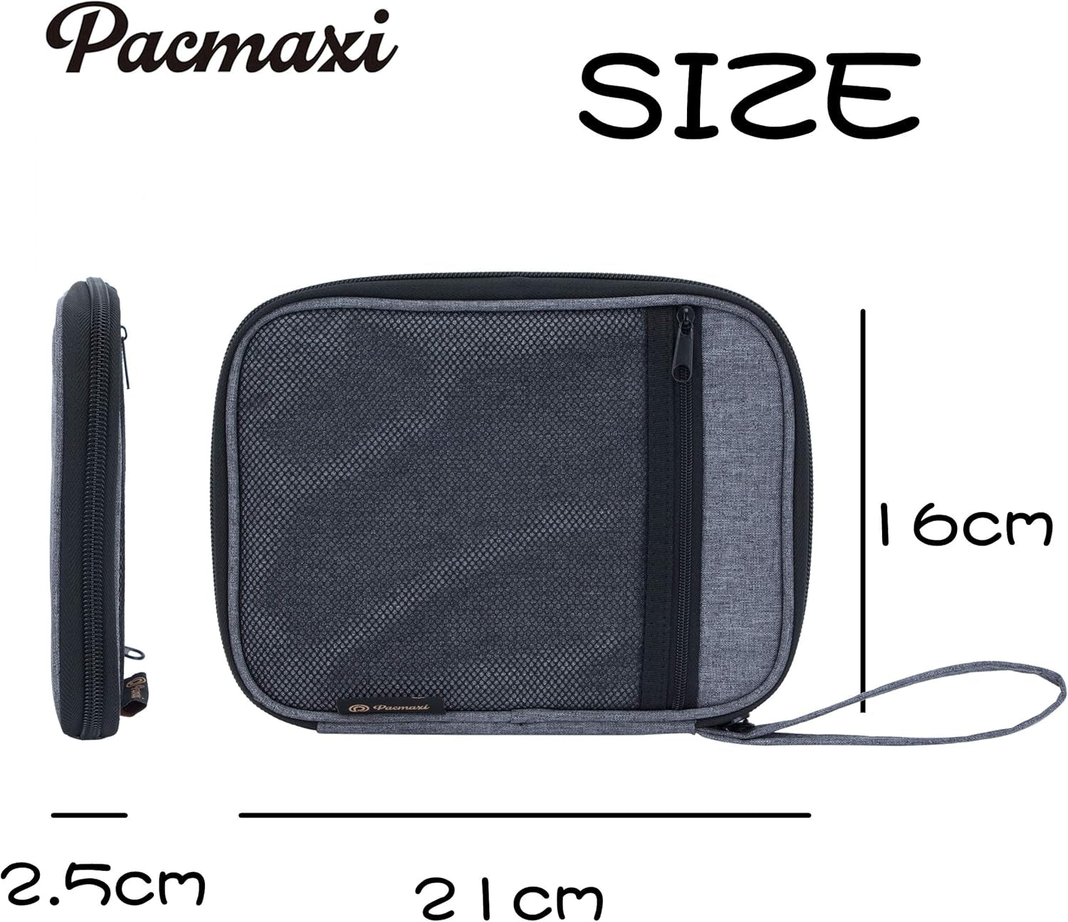 Watch Band Storage Organizer for 10 Bands - Travel Carrying Case in Dark Gray