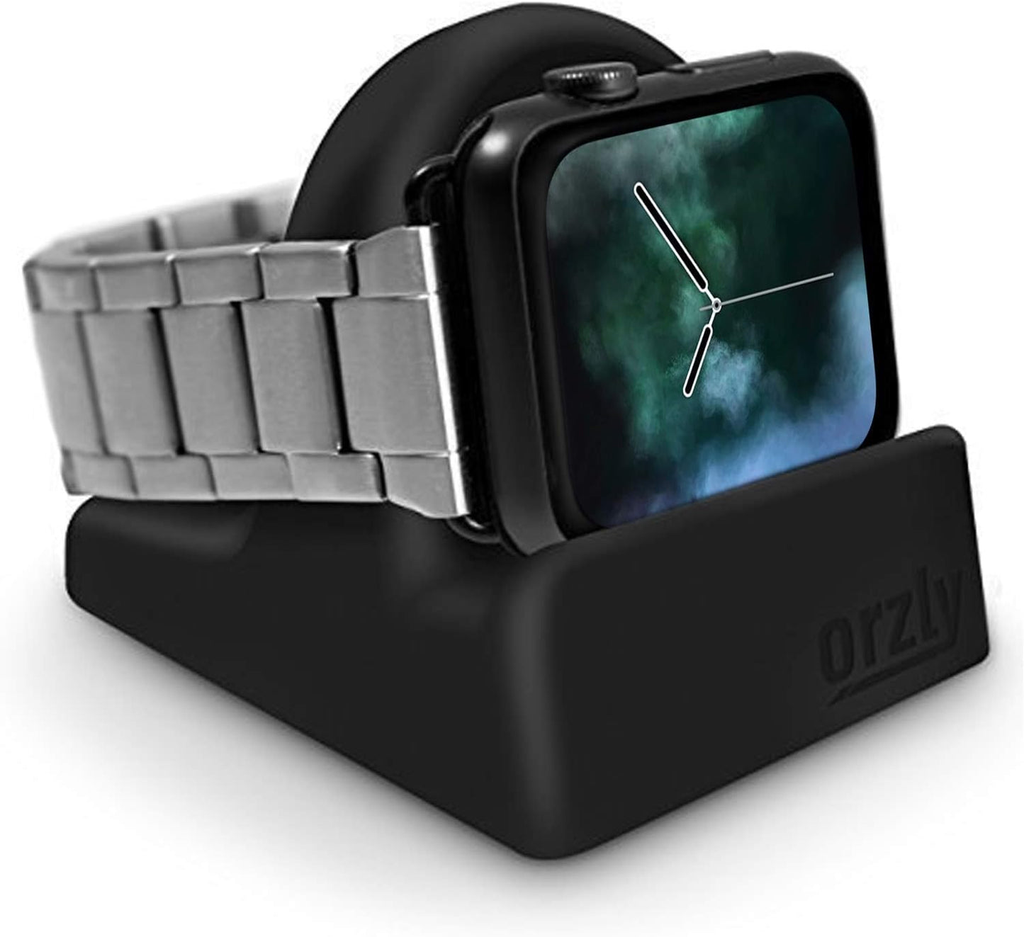 Premium Apple Watch Charger Stand Compatible with All Series, Ultra 49mm to Series 1, Durable TPU Design, Gift Boxed, Black