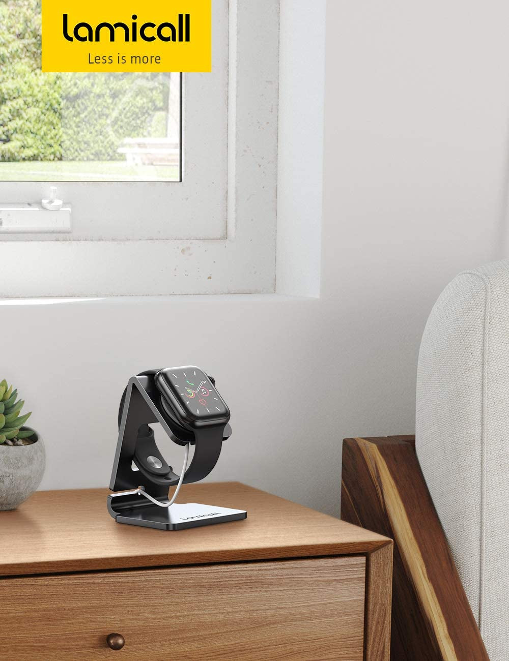 Apple Watch Magnetic Charging Stand - Professional Desk Dock for All Series Including SE, Ultra, and Generations 1-9