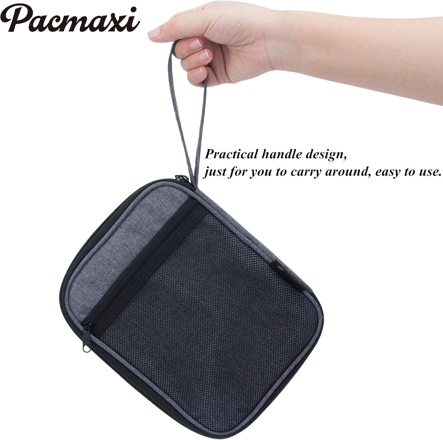 Watch Band Storage Organizer for 10 Bands - Travel Carrying Case in Dark Gray
