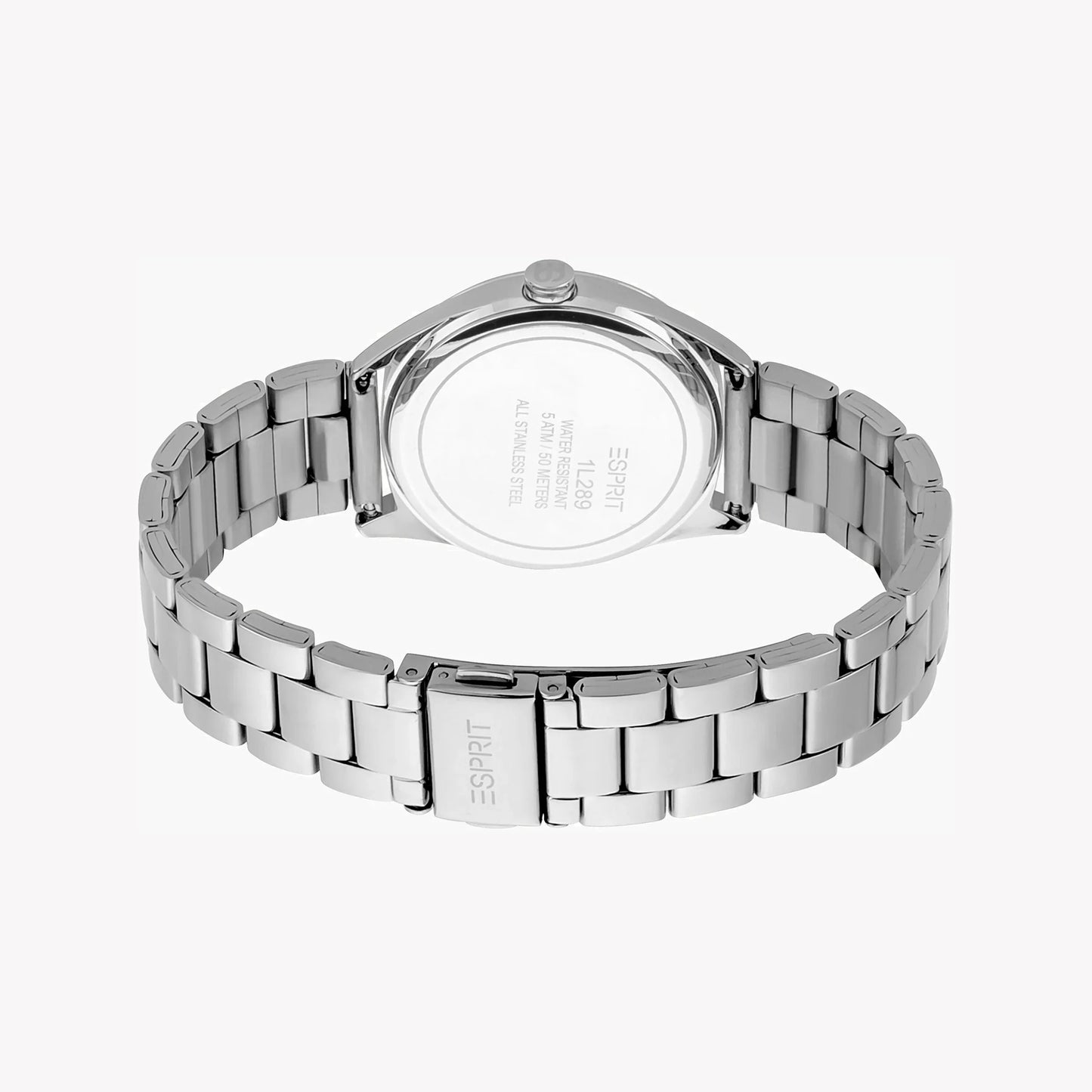 Esprit Women's Silver Stainless Steel Watch, Black Dial | ES1L106M0015-3