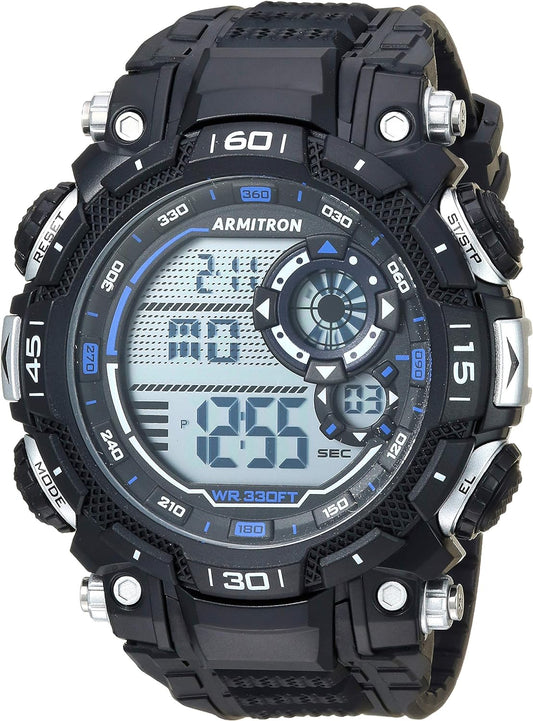 Men's Digital Chronograph Sport Watch with Resin Strap, Model 40/8397