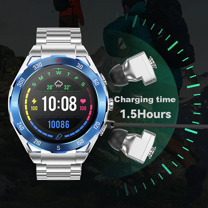 🔥Multi-Function Smartwatch - Watch & Earbuds 2-In-1